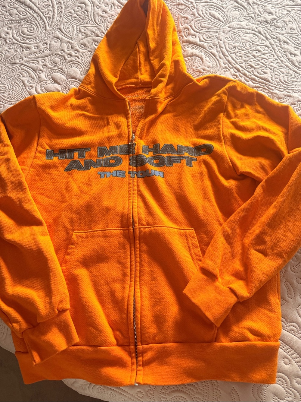 Billie Eilish official merch  Zip-Up Hoodie - 'Hit Me Hard and Soft' 2024